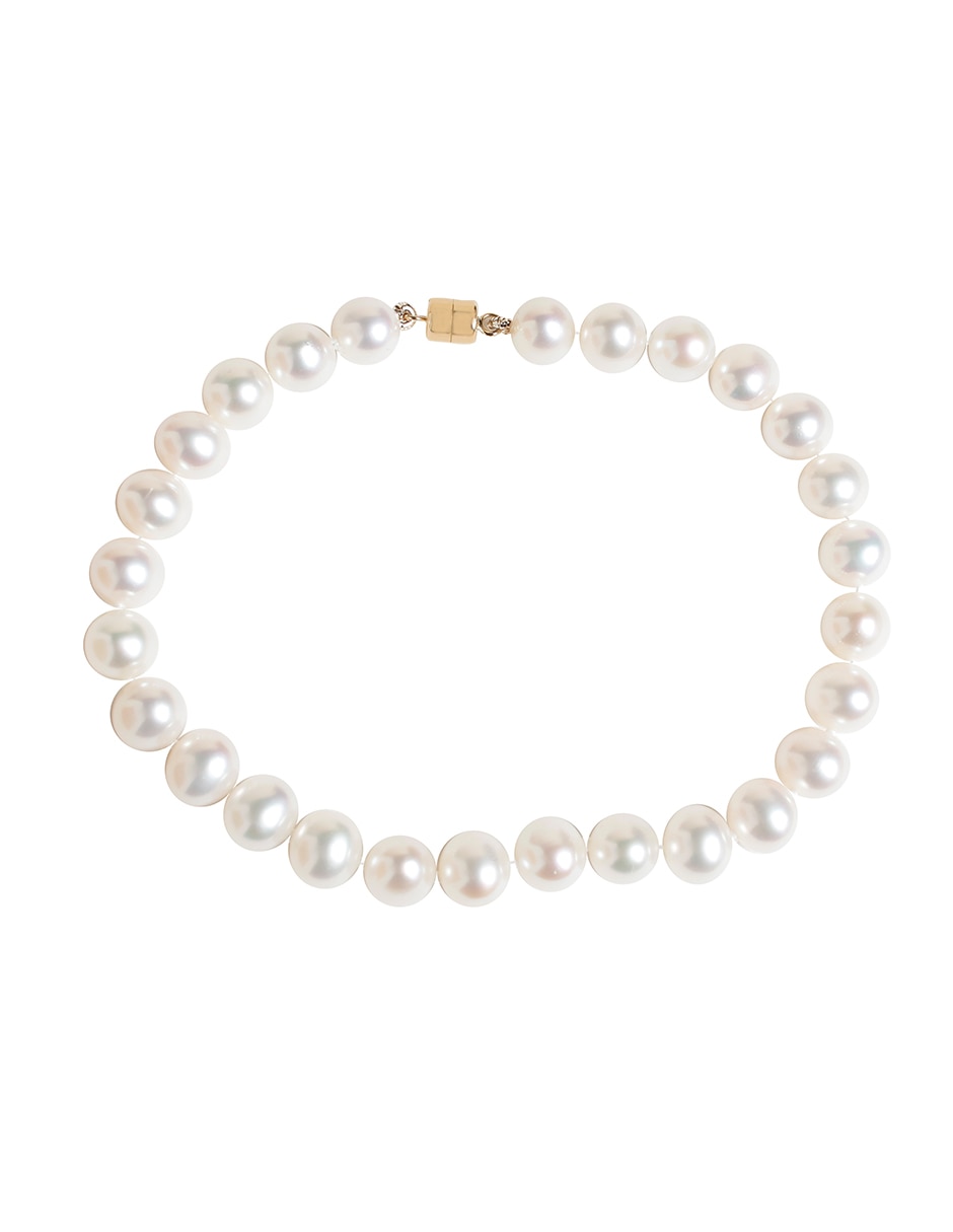 Pulsera de oro amarillo 14 k con acabado lustre