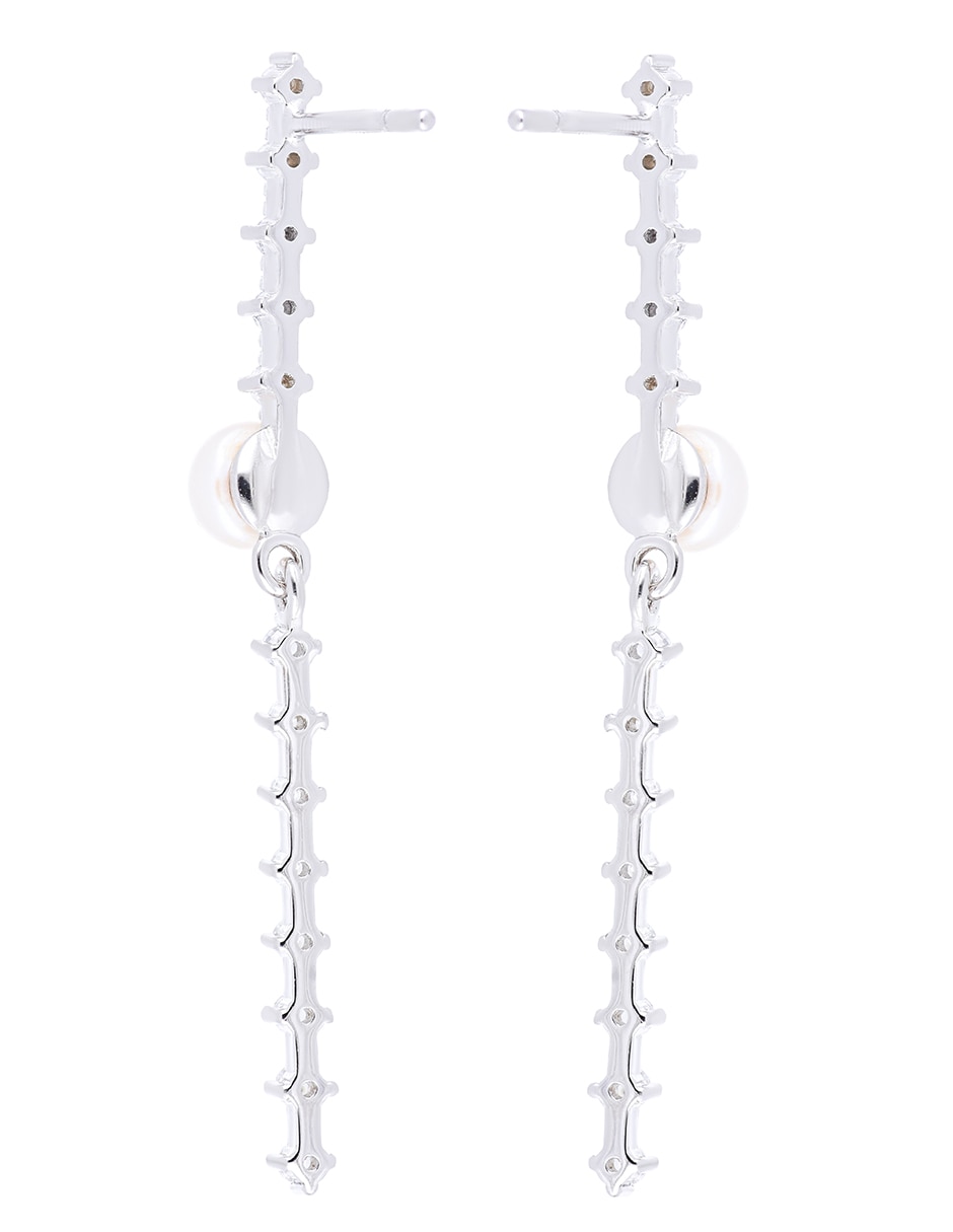 Aretes de plata P 925 perla 3