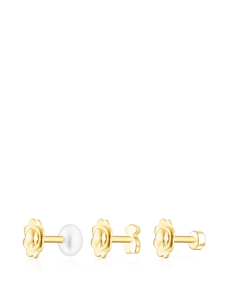 Piercing de oso Pearl de oro perla 8