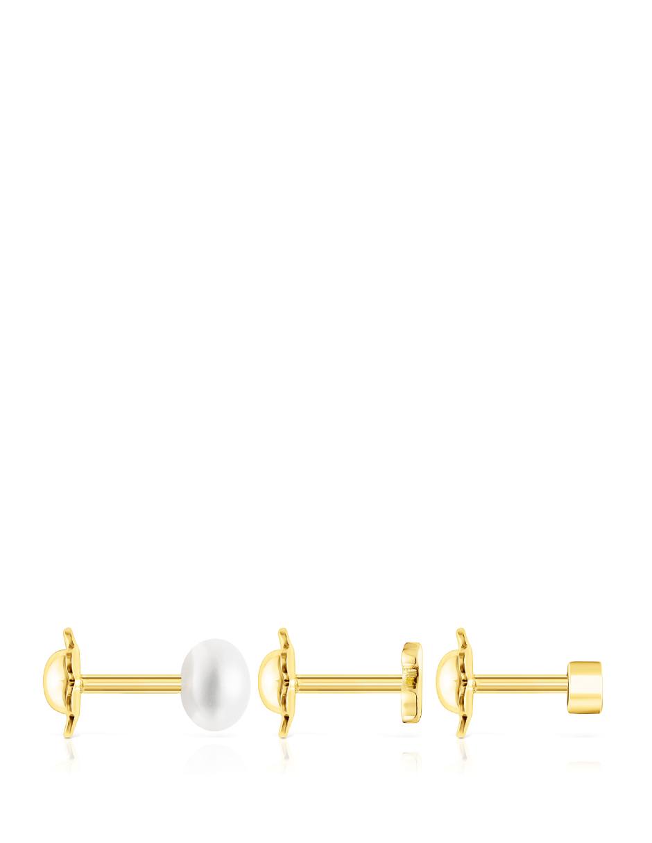 Piercing de oso Pearl de oro perla 9