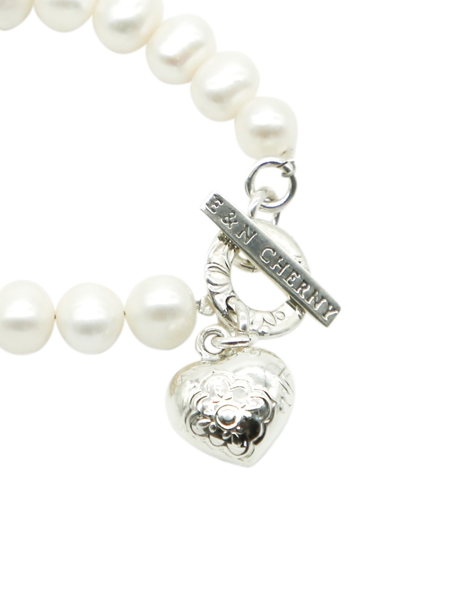 Pulsera de plata con acabado texturizado 3