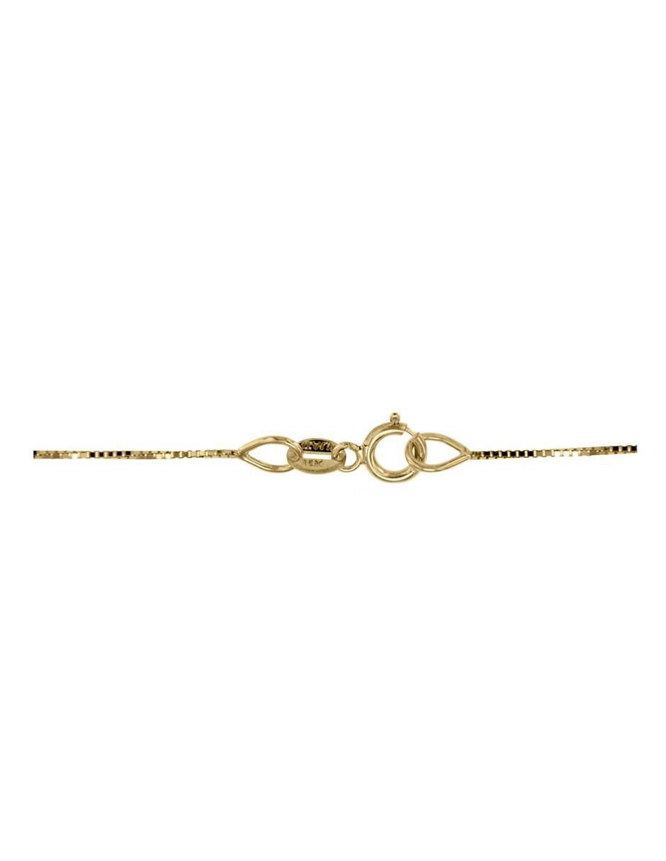 Colgante Y Dije de flor tulipan de oro amarillo 14 K perla 4