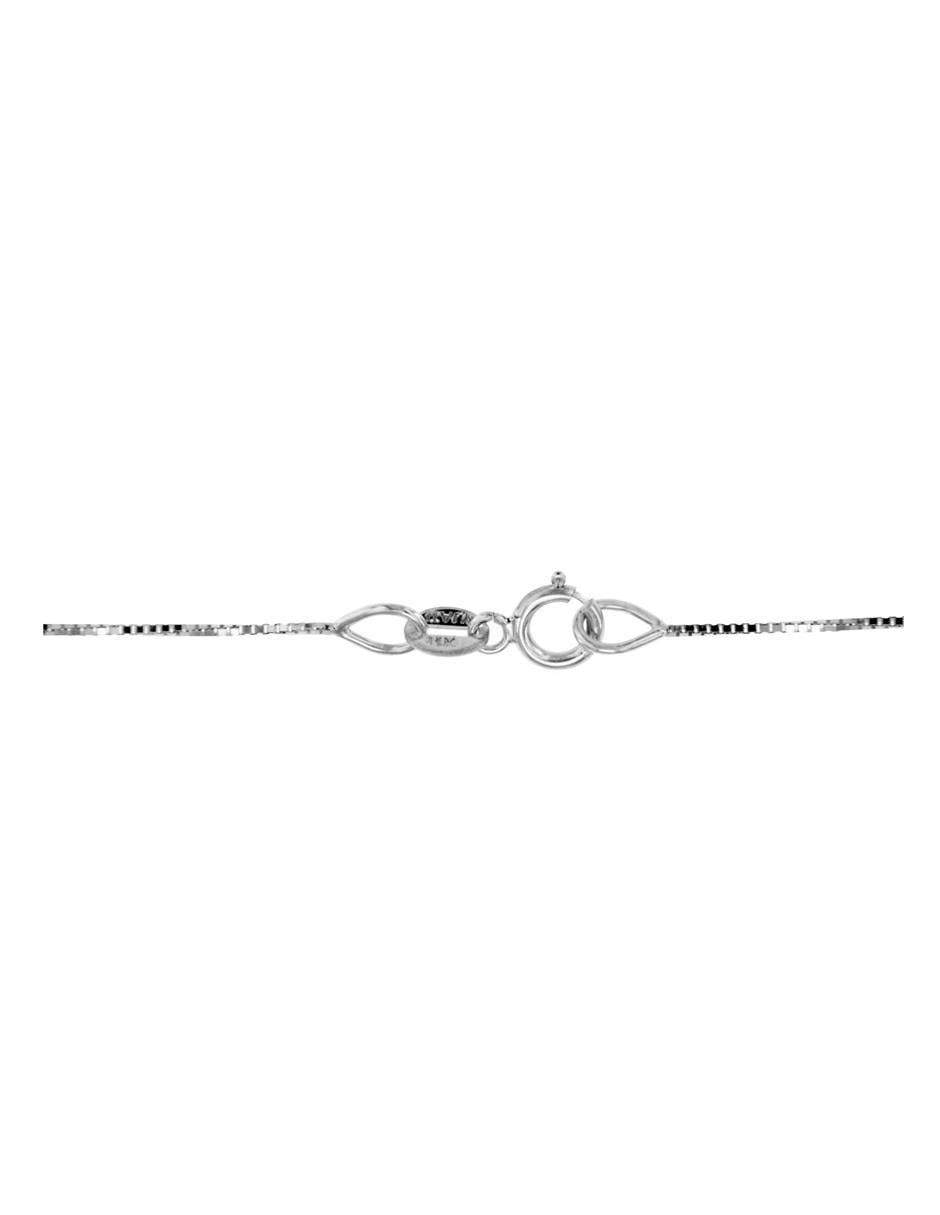 Colgante Y Dije de clásico erika de oro blanco 14 K perla y diamante 4