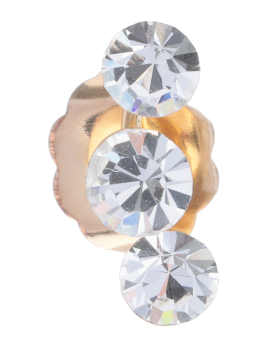 Broqueles de oro amarillo 14 K con acabado brillante cristal Broqueles de oro amarillo 14 K con acabado brillante cristal
