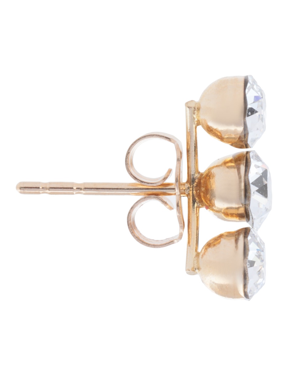 Piercing de oro amarillo 14 K con acabado brillante cristal 3