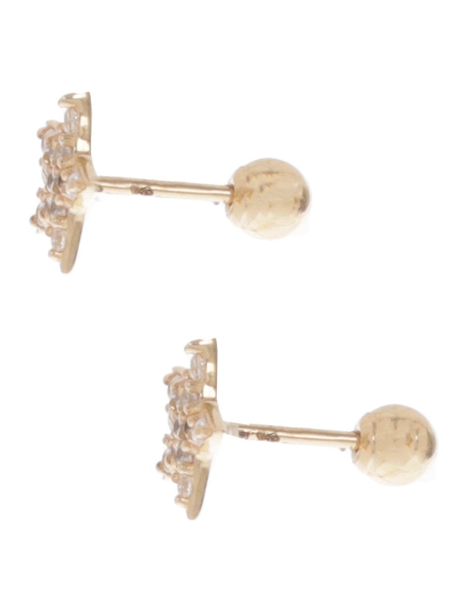 Piercing de estrella de oro con acabado brillante 3