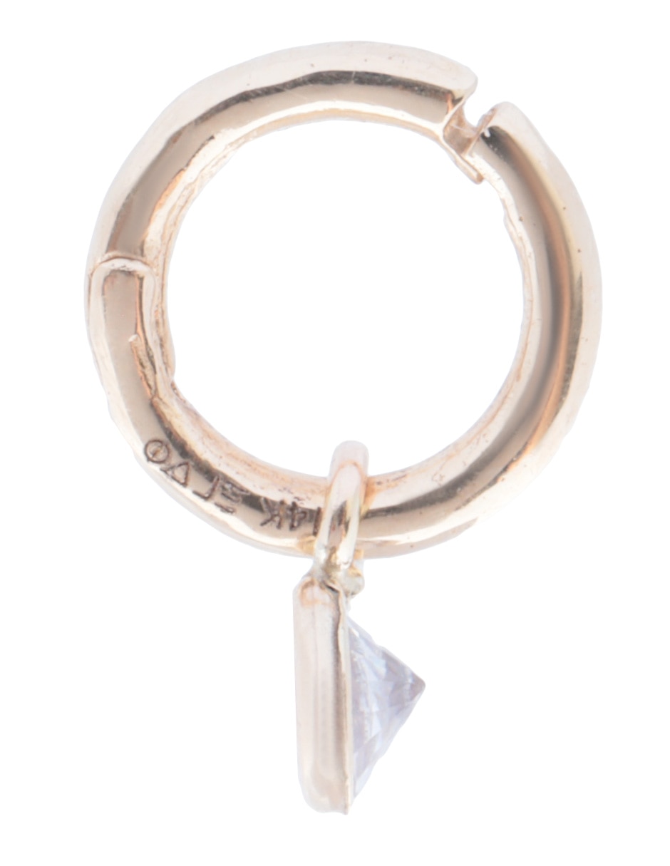 Piercing de oro con acabado brillante cristal 3