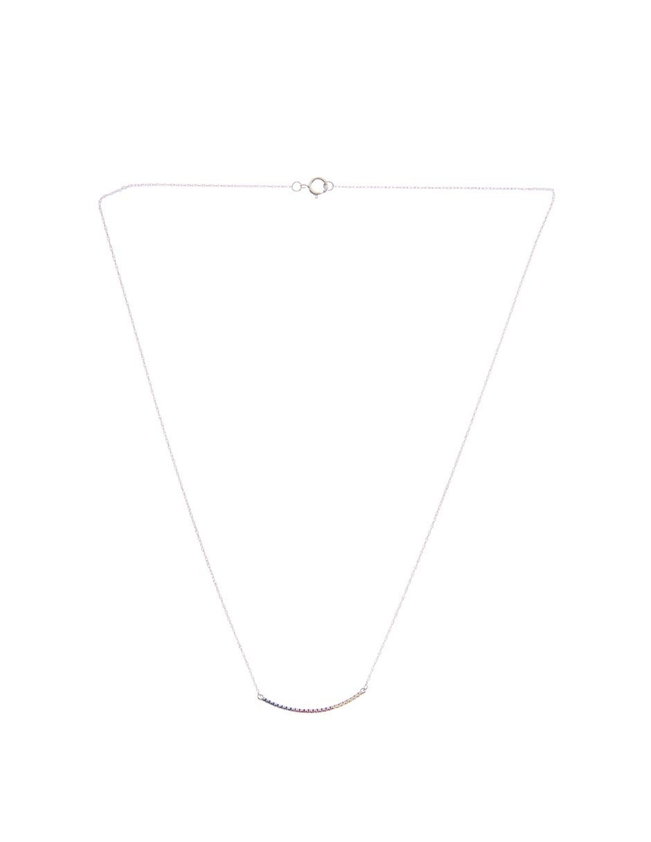 Collar de oro blanco 14 K 2