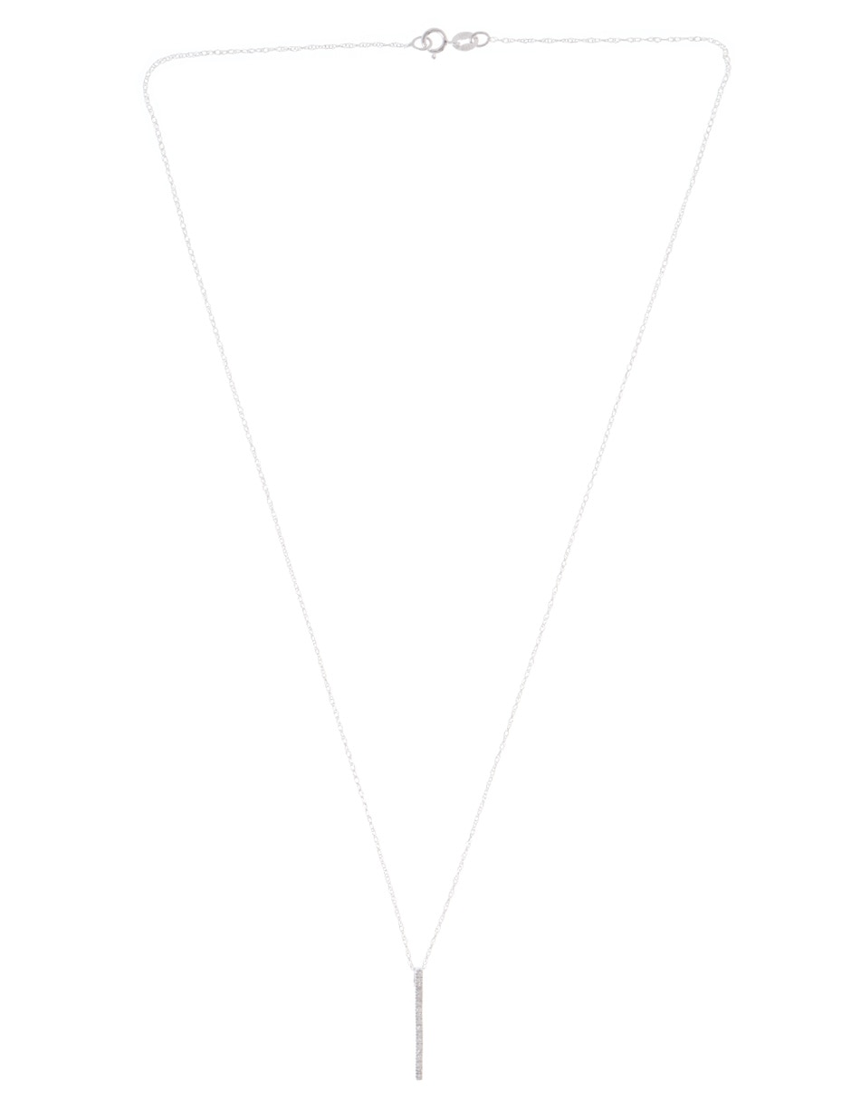 Collar de oro blanco 14 K 2