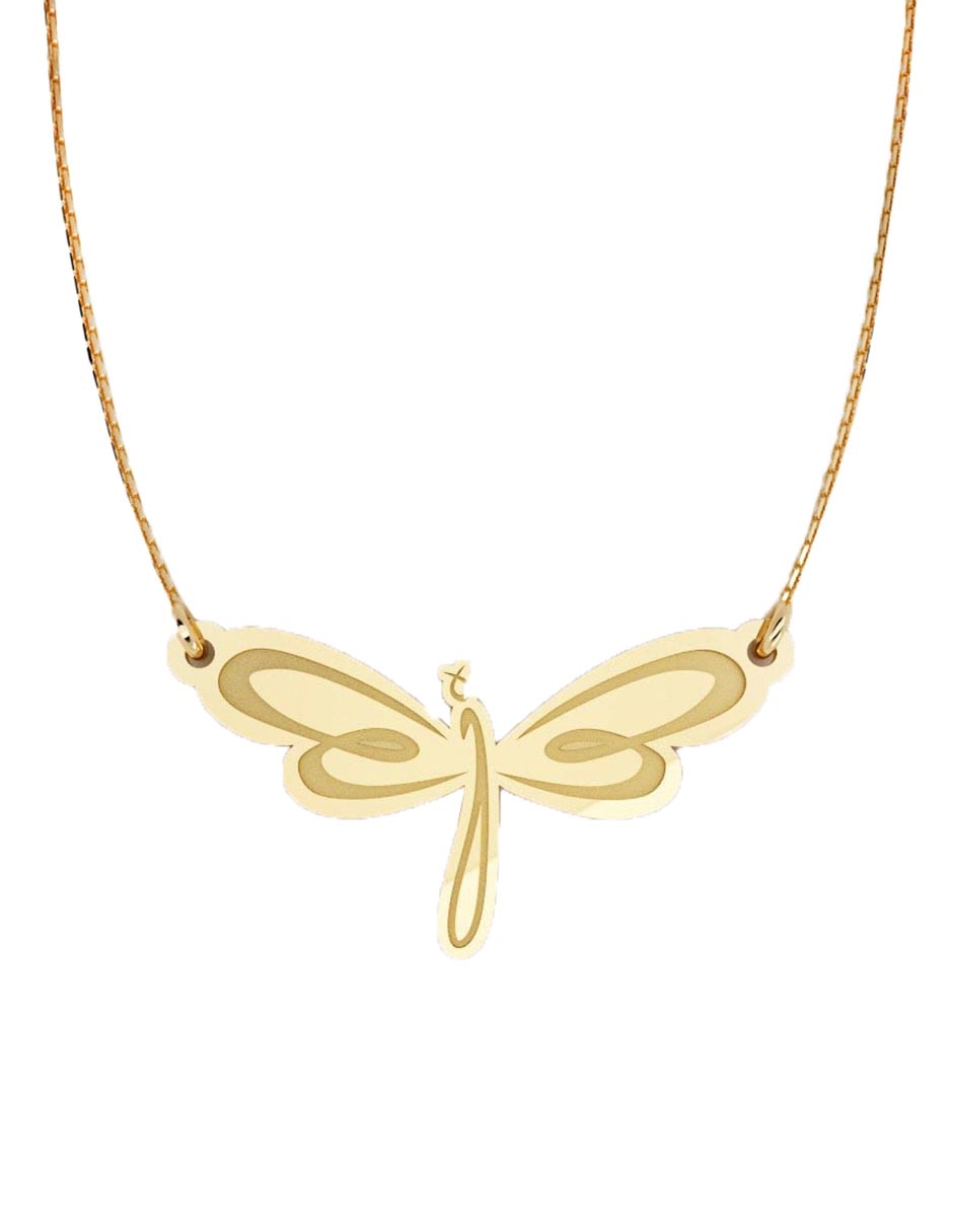 Dije de mariposa de oro amarillo 14 K Dije de mariposa de oro amarillo 14 K