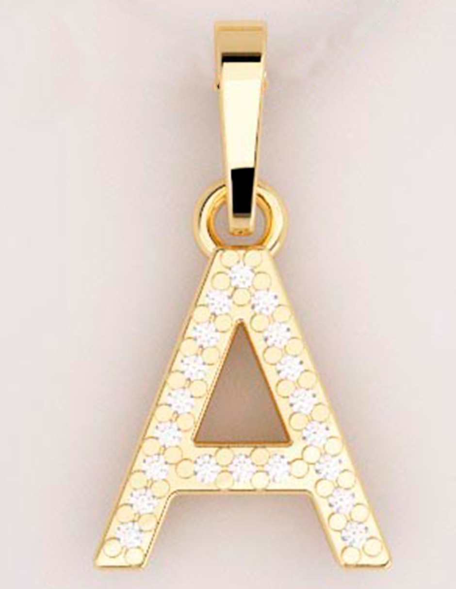 Collar de letras de oro 2