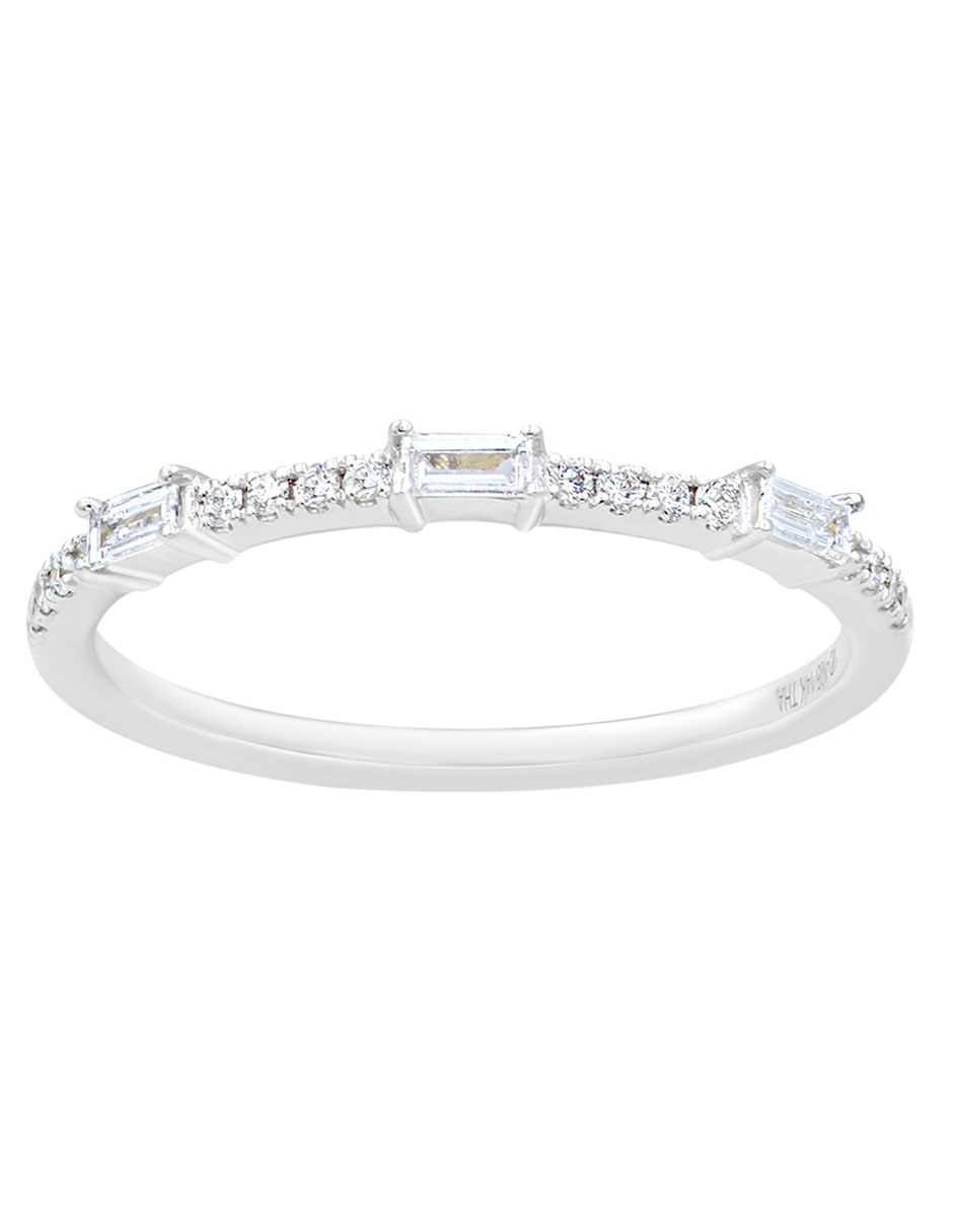 Anillo 14 k de oro diamante brillante