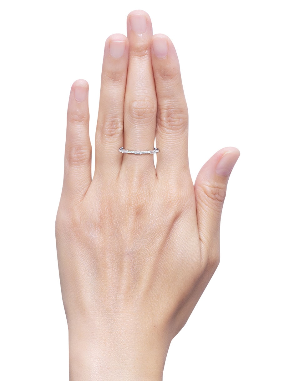 Anillo 14 k de oro diamante brillante 4