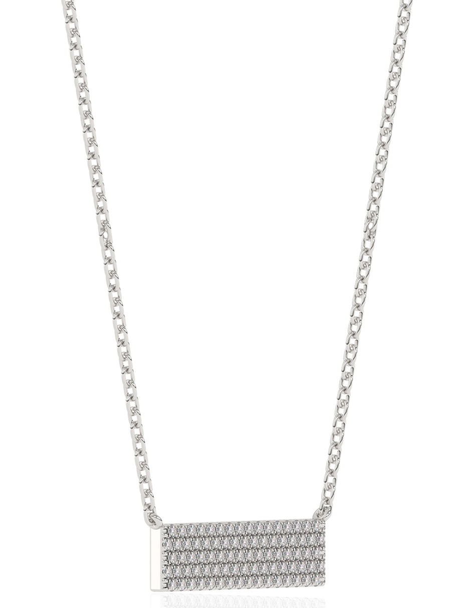 Collar de oro blanco 14 K 2