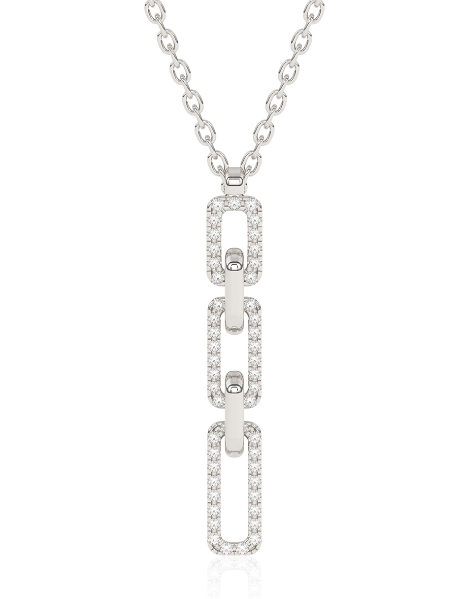 Collar Mimi Sky de oro blanco 14 K