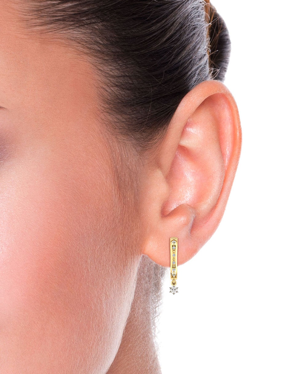 Dije de bola de oro amarillo 14 K diamante 3