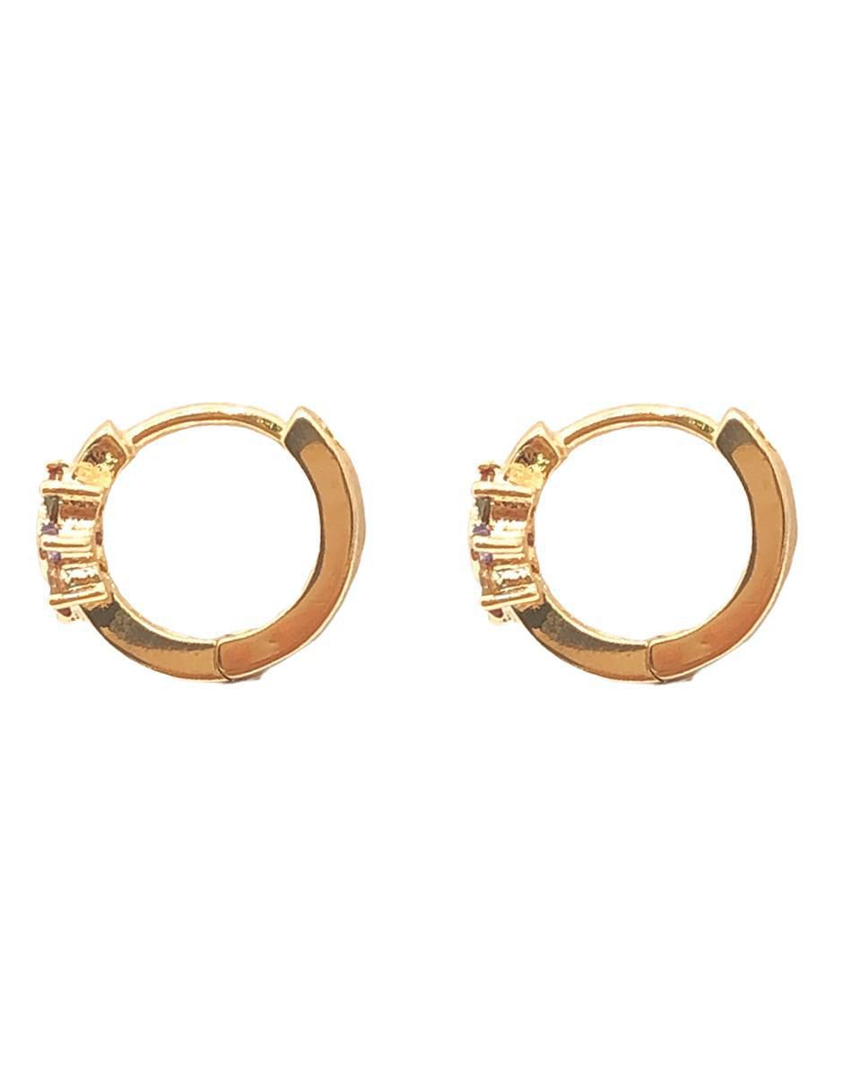 Aretes con acabado brillante zirconia 3