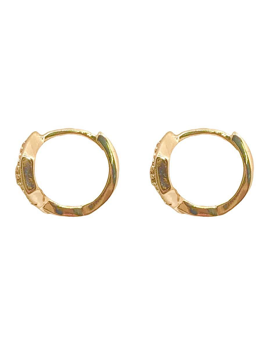 Aretes con acabado brillante zirconia 3
