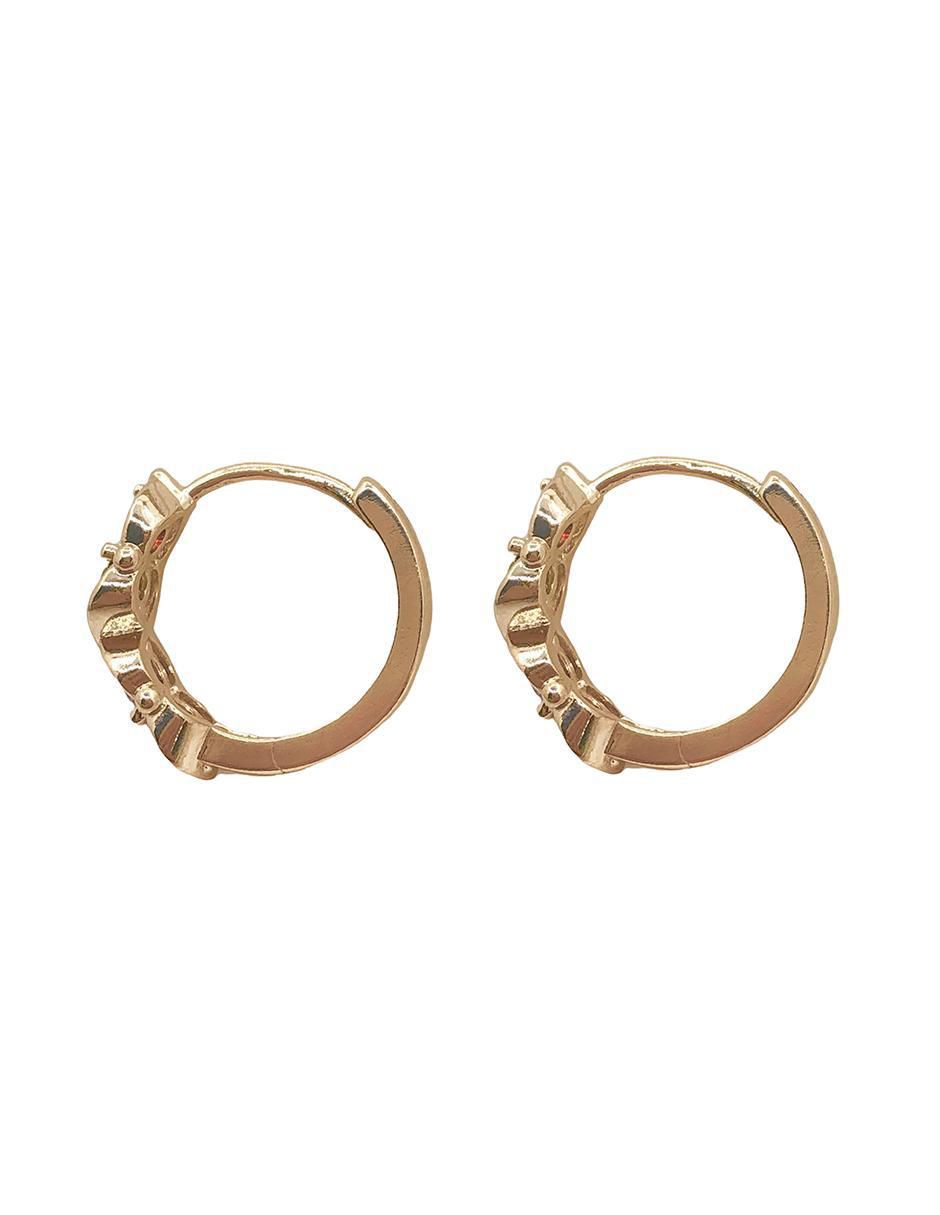 Aretes con acabado brillante zirconia 4