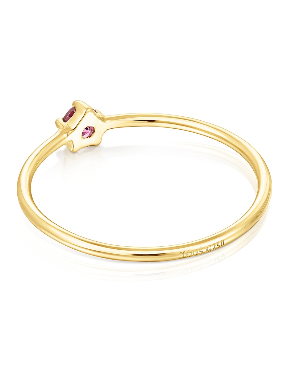 Anillo Cool joy Liverpool rodolita con acabado baño de oro 18 k 6