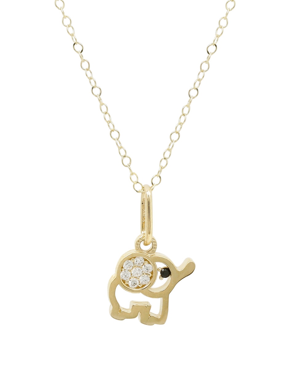 Collar de oro amarillo 14 K