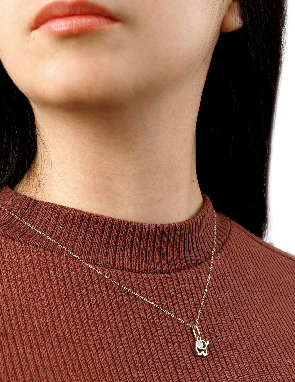 Collar de oro amarillo 14 K 5