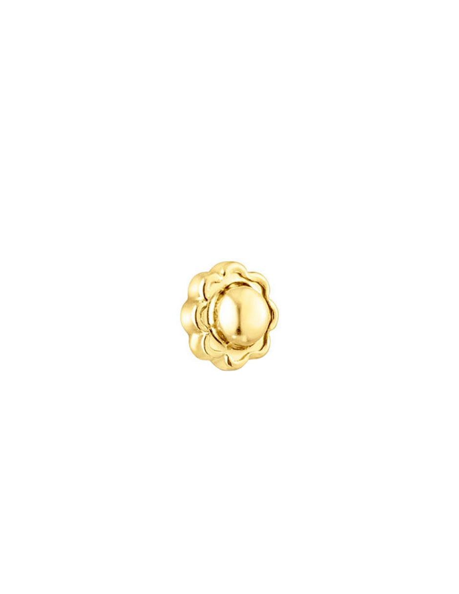 Contra para arete de oro con acabado brillante 1