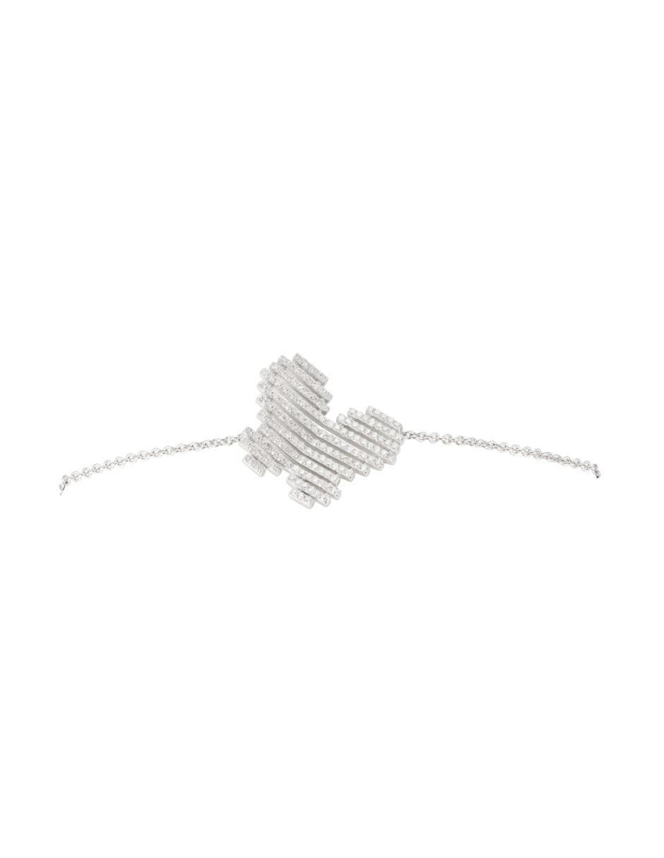 Pulsera de oro blanco con acabado pulido 1