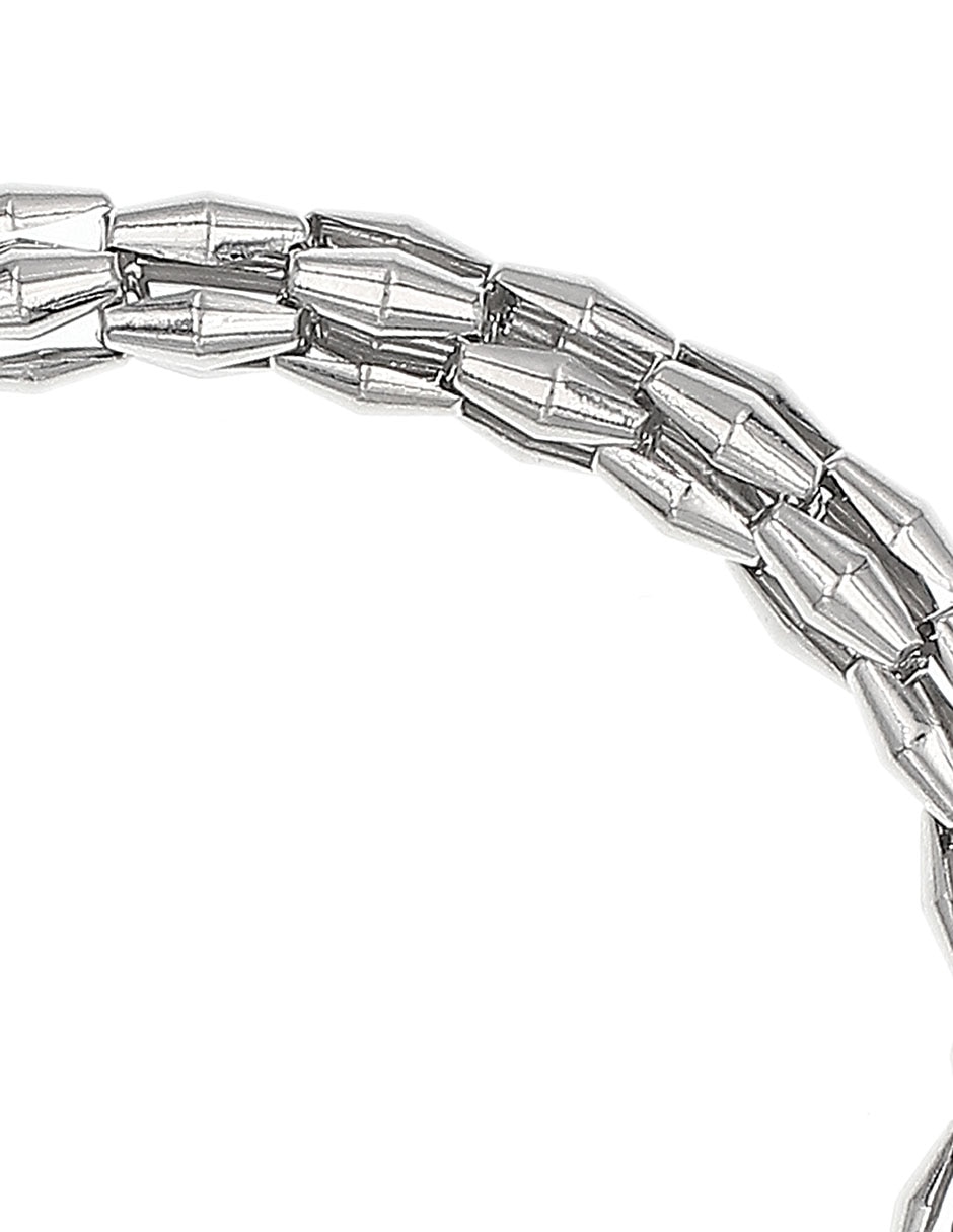 Pulsera de plata P 925 con acabado baño rodio 2