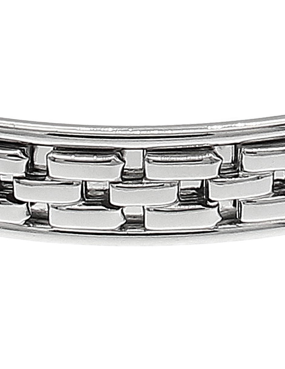 Pulsera de plata P 925 con acabado baño rodio 2