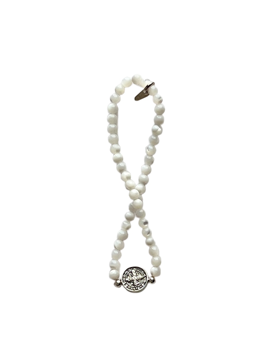 Brazalete de plata con madre perla p 925 Madre Perla 2