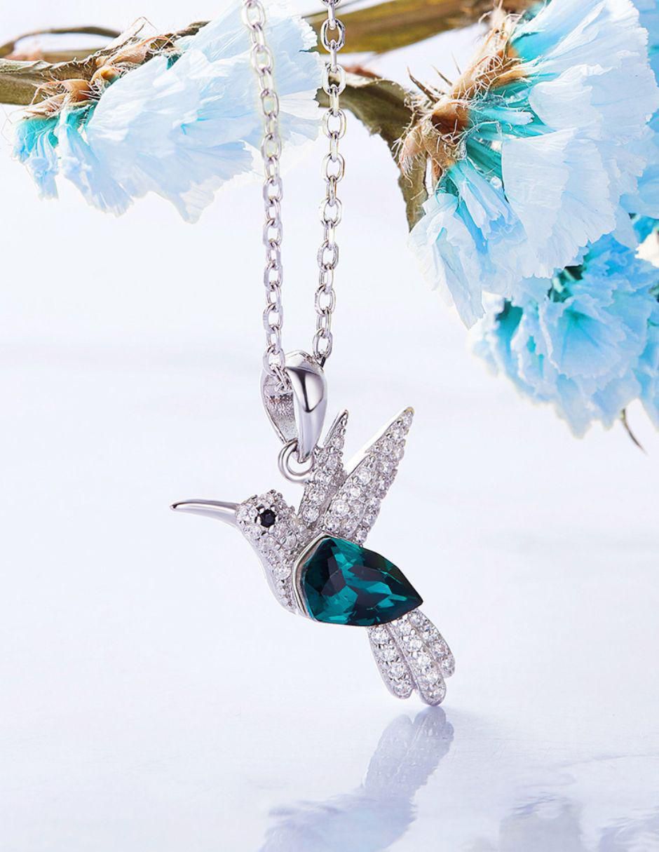 Collar Colibrí de plata P 925 3