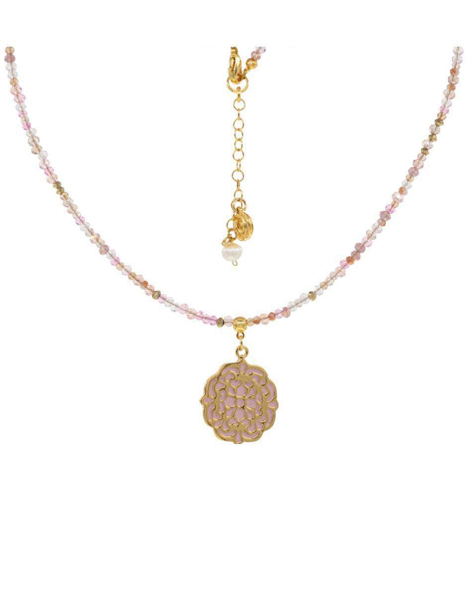 Collar Mandalas de baño de oro Collar Mandalas de baño de oro