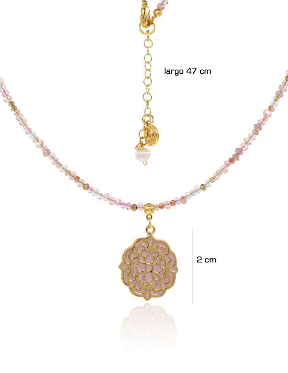 Collar Mandalas de baño de oro 4