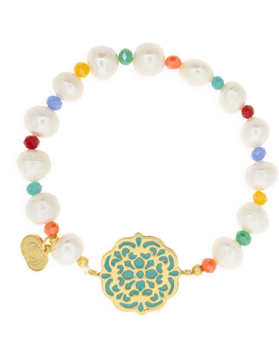Pulsera de baño de oro Mandalas Pulsera de baño de oro Mandalas
