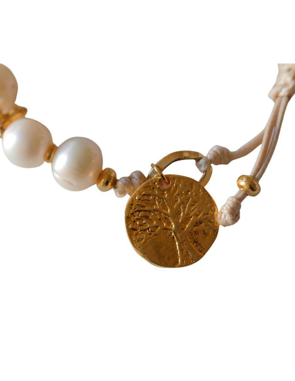 Brazalete de baño de oro Ablime Perlas 2