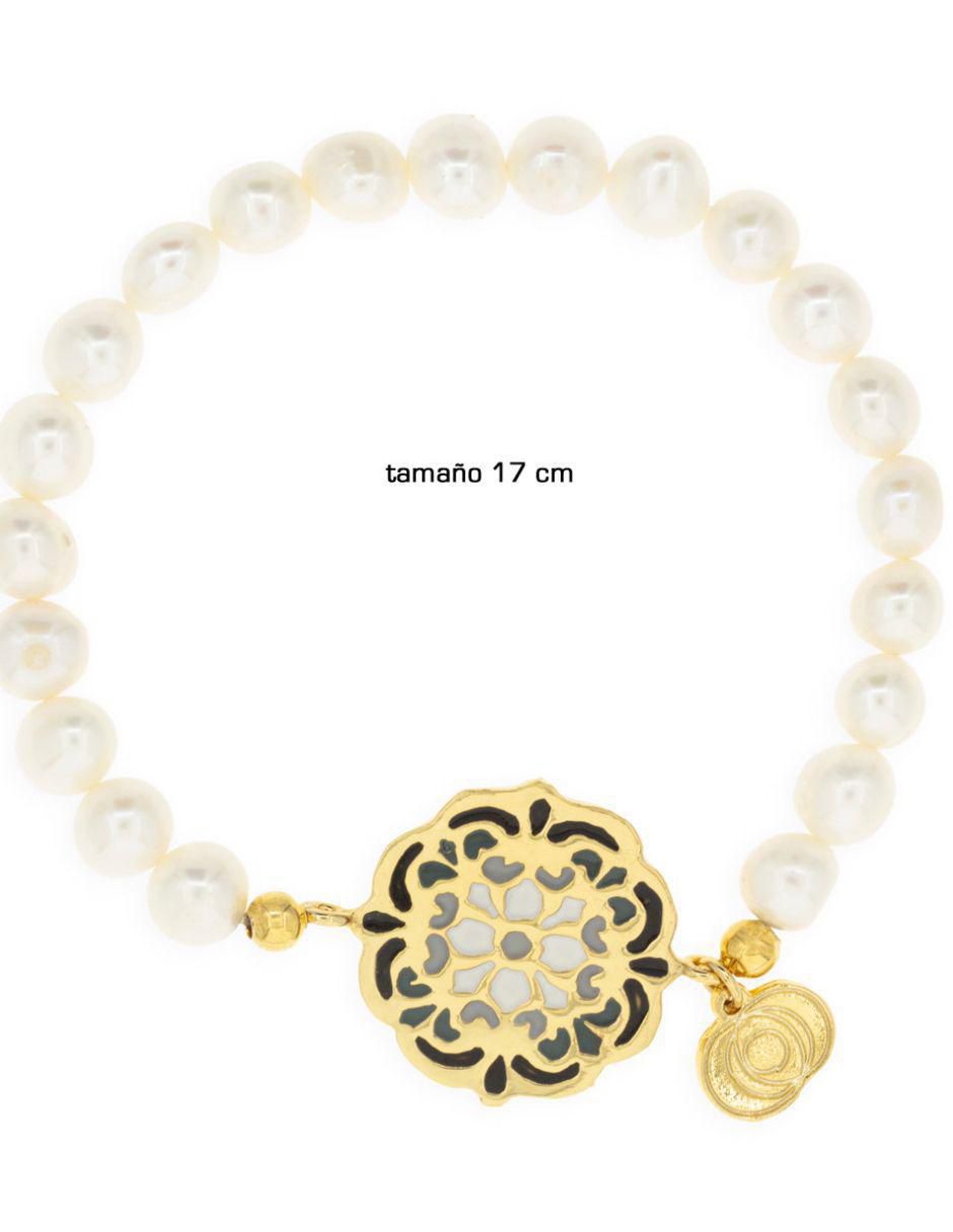 Pulsera de baño de oro Ablime Perlas 3