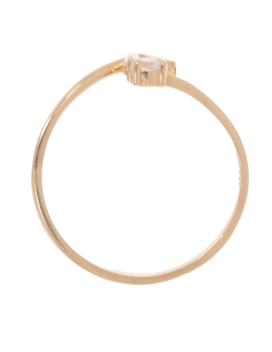 Solitario de oro 14 k 2