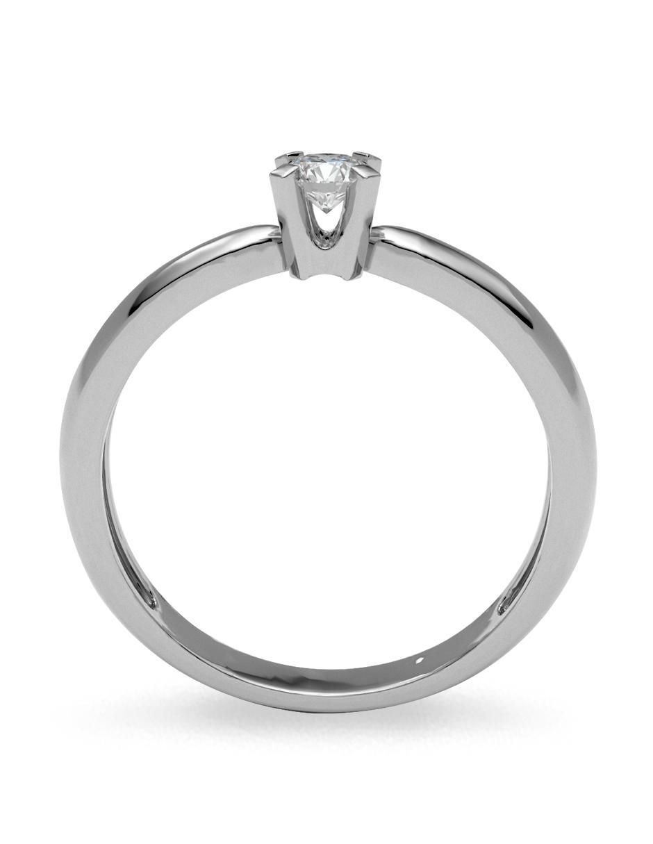 Solitario de oro 14 k amelie joyas zirconia
