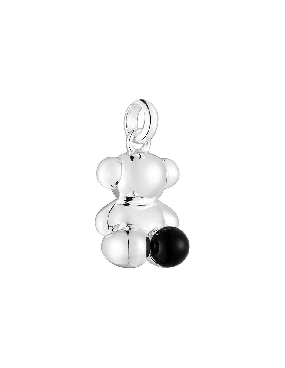 Colgante de oso bold bear de plata P 925 ónix 2