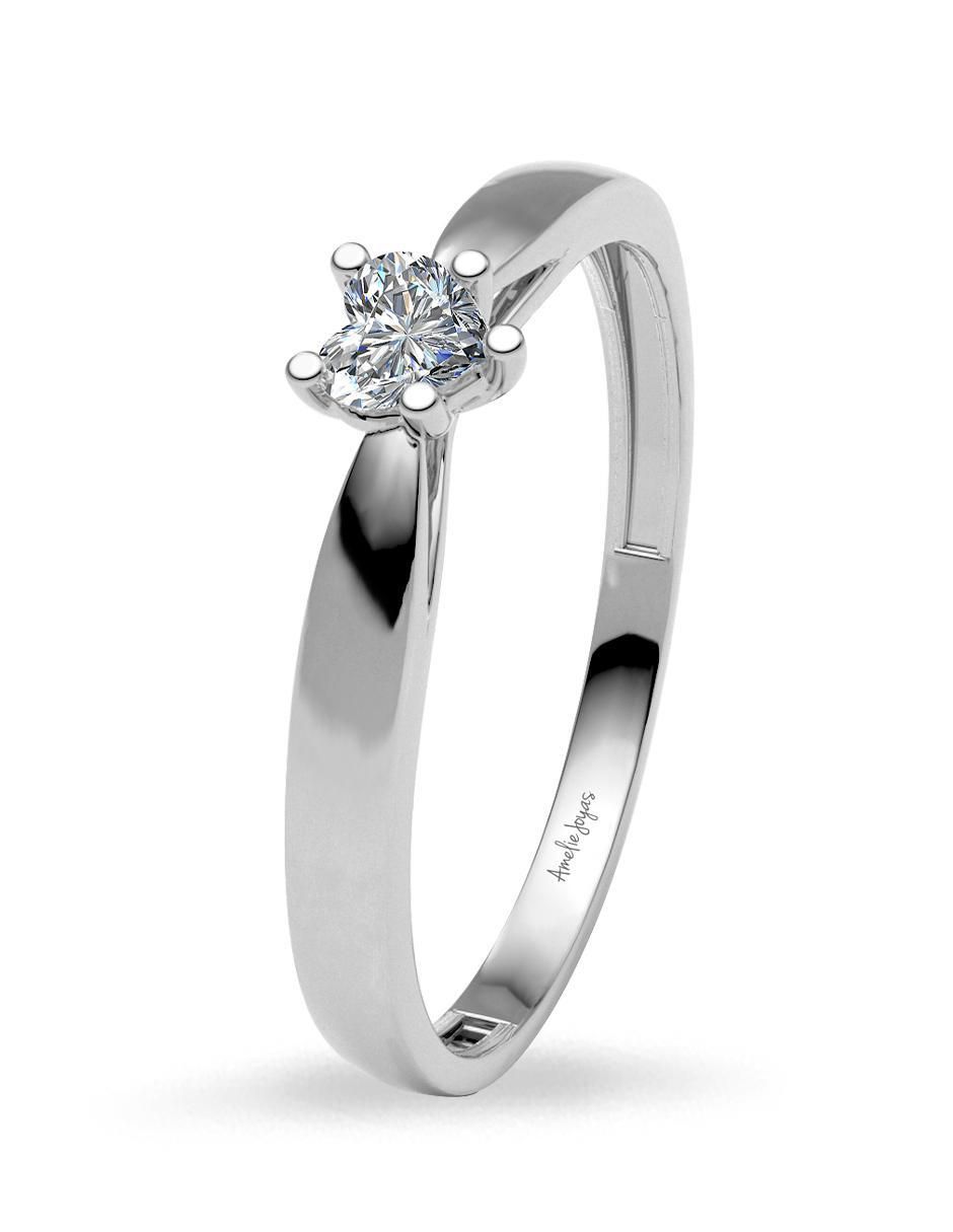 Solitario de oro 14 k 2