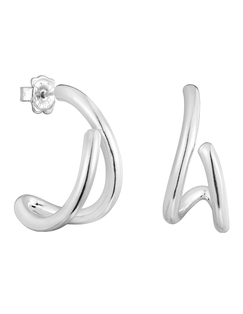 Aretes Bent de plata P 925