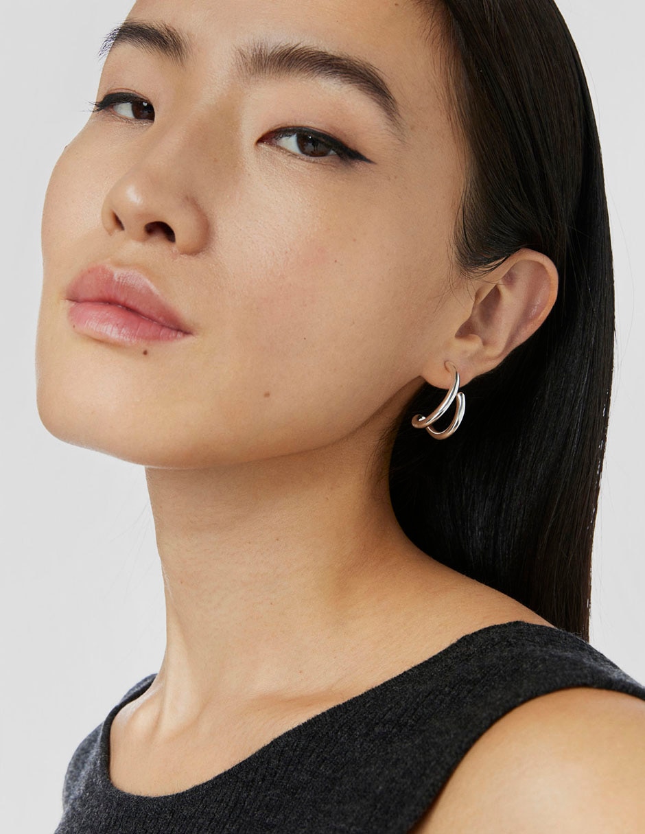 Aretes Bent de plata P 925 5