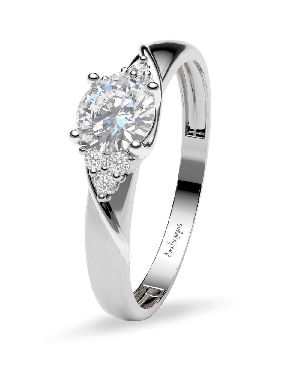 Anillo de compromiso de oro 14 k 2