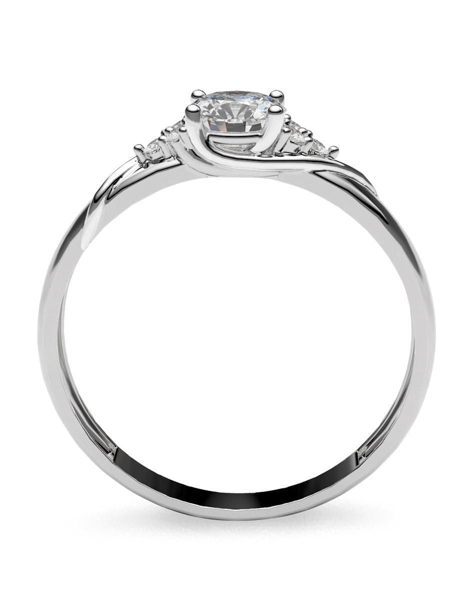 Anillo de compromiso de oro 14 k 4