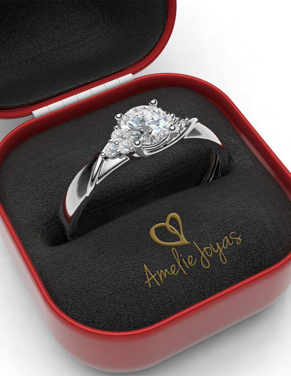 Anillo de compromiso de oro 14 k 5