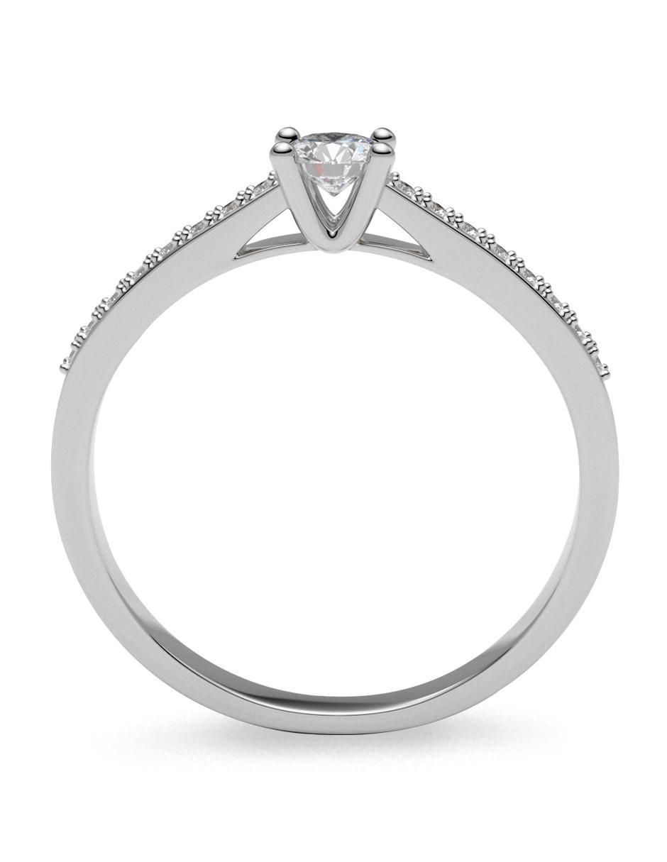 Anillo de compromiso de oro 14 k 3