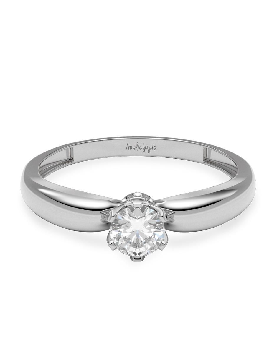 Anillo de compromiso de oro 14 k