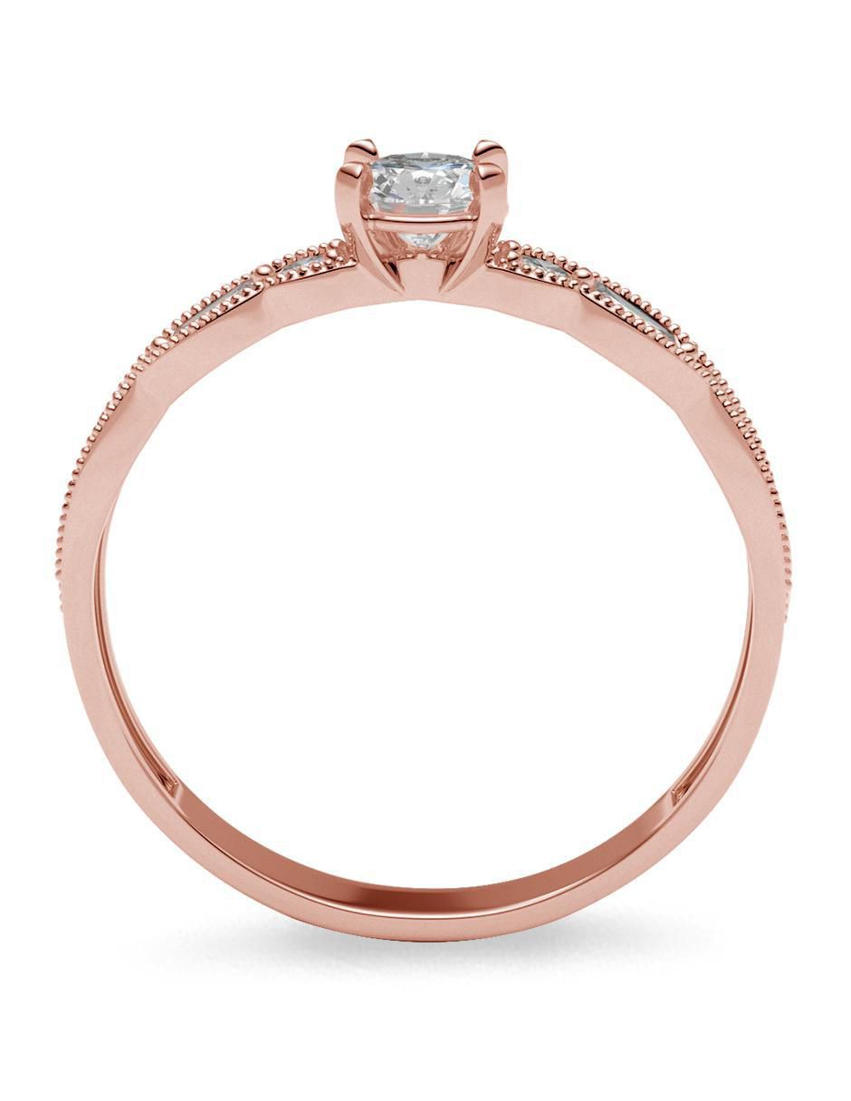 Anillo de compromiso de oro 14 k 3