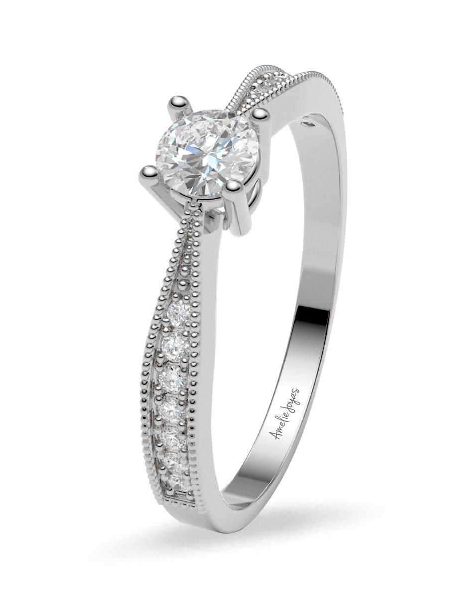 Anillo de compromiso de oro 14 k 2